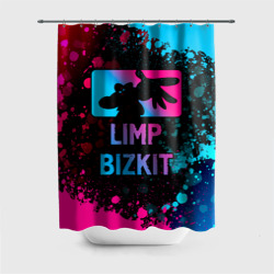 Штора 3D для ванной Limp Bizkit - neon gradient