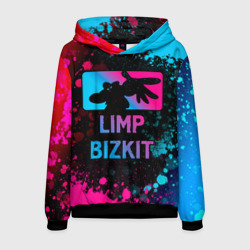 Мужская толстовка 3D Limp Bizkit - neon gradient