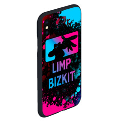 Чехол для iPhone XS Max матовый Limp Bizkit - neon gradient - фото 2