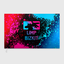 Флаг 3D Limp Bizkit - neon gradient