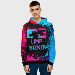 Мужская толстовка 3D Limp Bizkit - neon gradient - фото 2