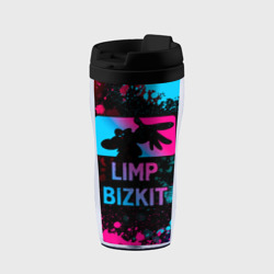 Термокружка-непроливайка Limp Bizkit - neon gradient
