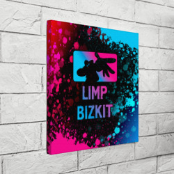 Холст квадратный Limp Bizkit - neon gradient - фото 2