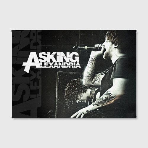 Холст прямоугольный Asking Alexandria singer, цвет 3D печать - фото 2