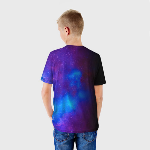 Детская футболка 3D с принтом Asking Alexandria Dark Void, вид сзади #2