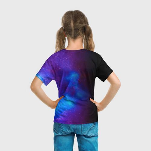 Детская футболка 3D с принтом Asking Alexandria Dark Void, вид сзади #2