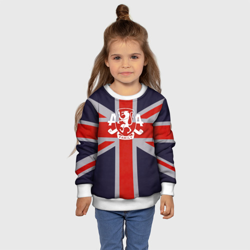 Детский свитшот 3D Asking Alexandria британский флаг, цвет 3D печать - фото 7