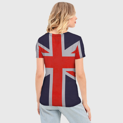 Женская футболка 3D Slim Asking Alexandria британский флаг, цвет 3D печать - фото 4