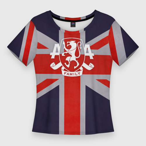 Женская футболка 3D Slim Asking Alexandria британский флаг, цвет 3D печать
