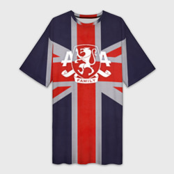 Платье-футболка 3D Asking Alexandria британский флаг