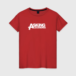 Светящаяся женская футболка Asking Alexandria logo