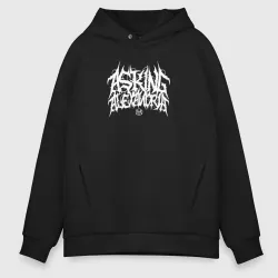 Мужское светящееся худи Asking Alexandria lettering