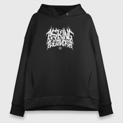 Женское светящееся худи Asking Alexandria lettering