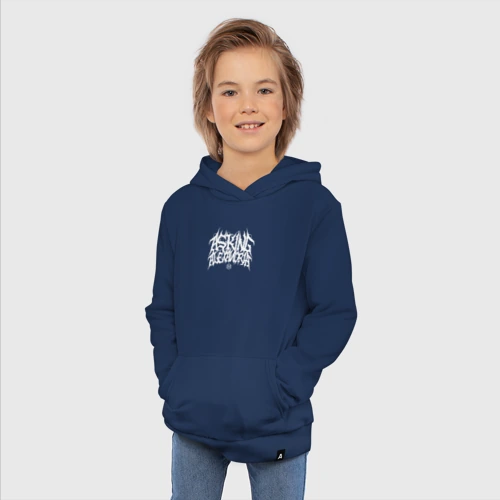 Детская светящаяся толстовка с принтом Asking Alexandria lettering, фото #5