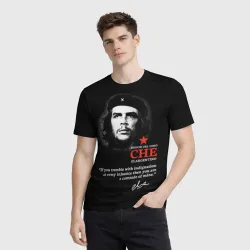 Мужская футболка 3D Che Guevara автограф - фото 2