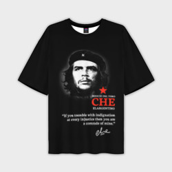 Мужская футболка oversize 3D Che Guevara автограф