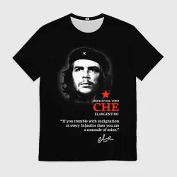 Мужская футболка 3D Che Guevara автограф