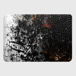 Картхолдер с принтом Граффити трещины - абстрактный чёрный гранж - фото 2