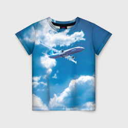 Детская футболка 3D Боинг 737 max 9