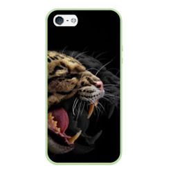 Чехол для iPhone 5/5S матовый Тигр оскал