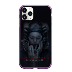 Чехол для iPhone 11 Pro Max матовый Сенуа и руки Hellblade 2