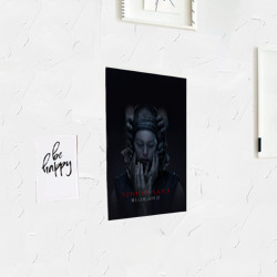 Постер с принтом Сенуа и руки Hellblade 2 для любого человека, вид спереди №3. Цвет основы: белый