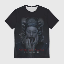 Мужская футболка 3D Сенуа и руки Hellblade 2