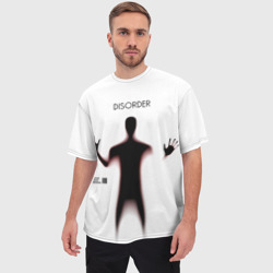 Мужская футболка oversize 3D Тёмный силуэт призрака - фото 2
