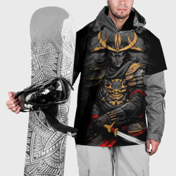 Накидка на куртку 3D Тёмный самурай