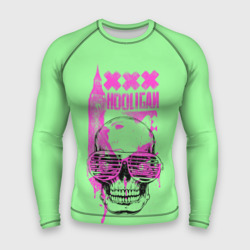 Мужской рашгард 3D Hooligan - skull