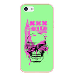 Чехол для iPhone 5/5S матовый Hooligan - skull