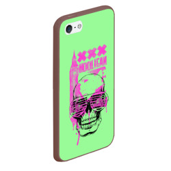 Чехол для iPhone 5/5S матовый Hooligan - skull - фото 2