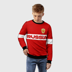 Детский свитшот 3D Russia - красно-белый - фото 2