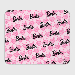 Прямоугольный коврик для мышки Логотип Барби и розовое кружево