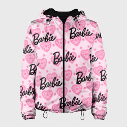 Женская куртка 3D Логотип Барби и розовое кружево
