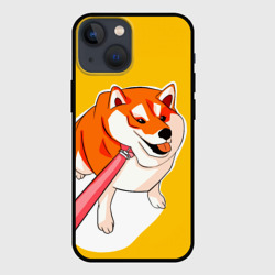 Чехол для iPhone 13 mini Мем толстая собака Doge