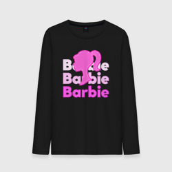 Мужской лонгслив хлопок Логотип Барби объемный