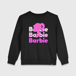 Детский свитшот хлопок Логотип Барби объемный