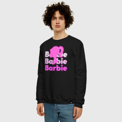 Мужской свитшот хлопок Логотип Барби объемный - фото 2