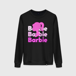 Женский свитшот хлопок Логотип Барби объемный
