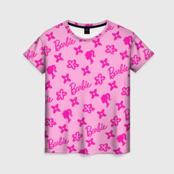 Женская футболка 3D Барби паттерн розовый