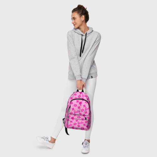 Рюкзак 3D Барби паттерн розовый - фото 7