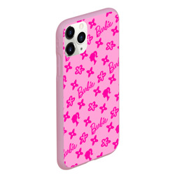 Чехол для iPhone 11 Pro Max матовый Барби паттерн розовый - фото 2
