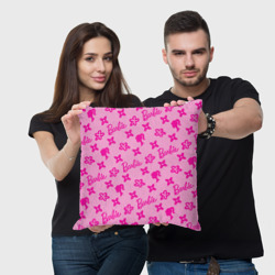 Подушка 3D Барби паттерн розовый - фото 2
