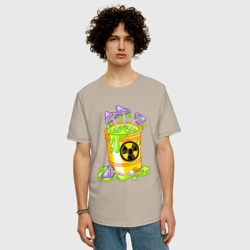 Мужская футболка хлопок Oversize Токсичные грибы - фото 2