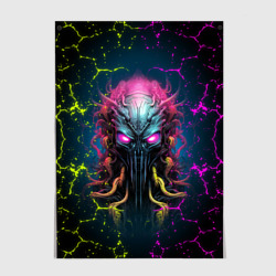Постер Alien - neon style