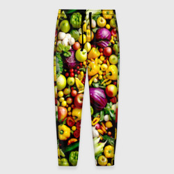 Мужские брюки 3D Свежие овощи и фрукты