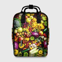 Женский рюкзак 3D Свежие овощи и фрукты