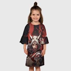 Детское платье 3D Ведьма кицунэ - фото 2
