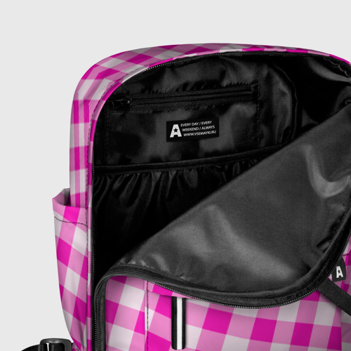 Женский рюкзак 3D Розовая клетка Барби - фото 6